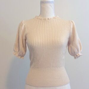 ASTR Wool Blend Short Sleeved Sweater